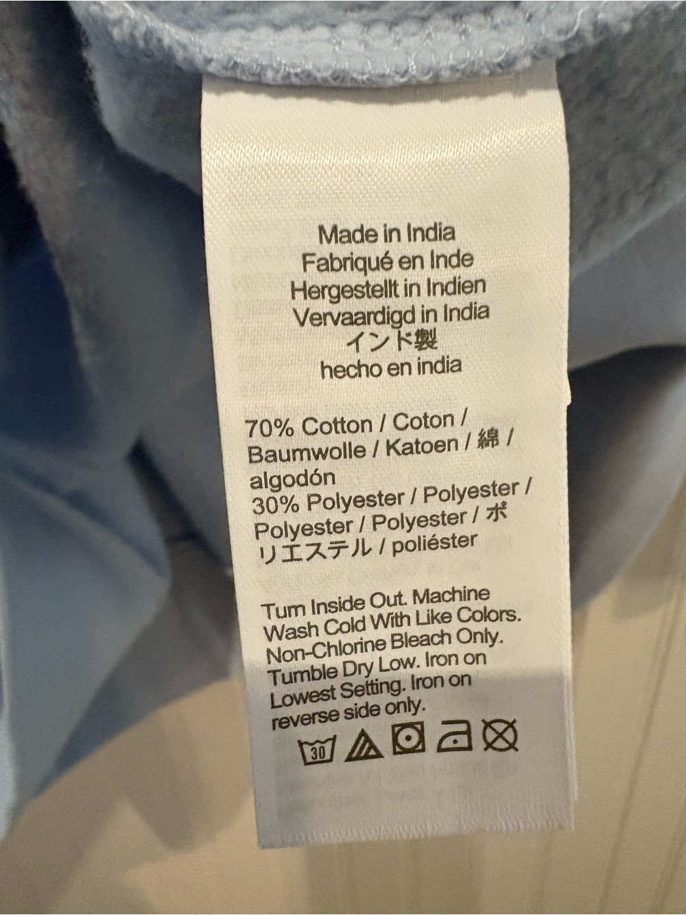 J. CREW Light Blue Central Valley Sports Club Crewneck Sweatshirt size M. NWOT - Picture 4 of 6